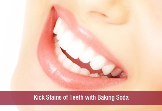 Kick Stains of Teeth with Baking Soda