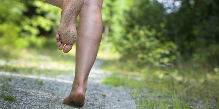 Image result for walking barefoot