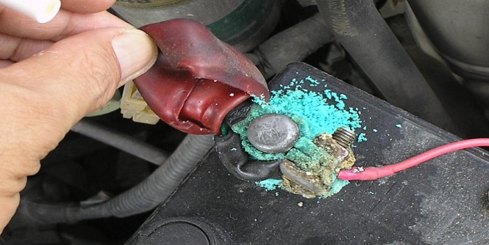cleaning corroded battery terminals